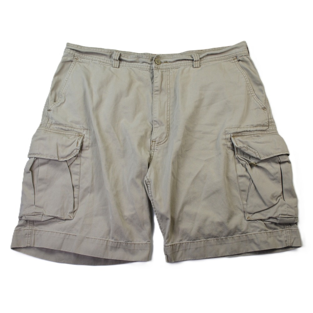 Polo Ralph Lauren Mens Classic 67 Chino Cargo Shorts Tan Khaki Cotton Size 42